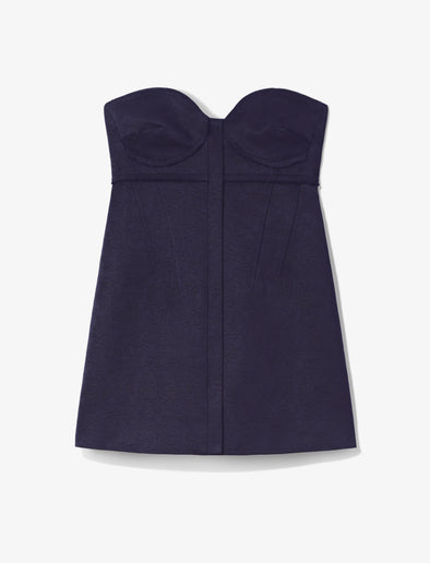 Still Life image of Cotton Wool Jacquard Bustier in MIDNIGHT