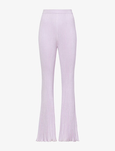 Still Life image of Velvet Rib Knit Pants in LIGHT LAVENDER