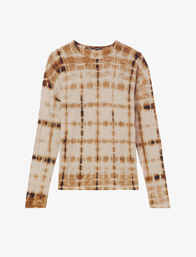 Flat image of Tie Dye T-Shirt in brown multi