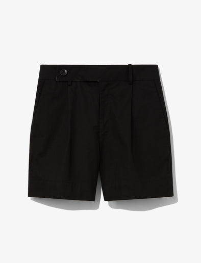 Flat image of Cotton Linen Shorts in black
