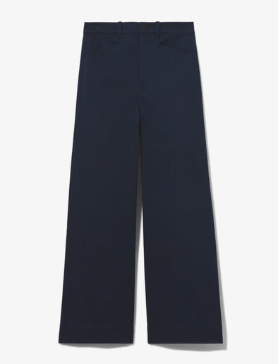 Flat image of Cotton Twill Culottes in navy