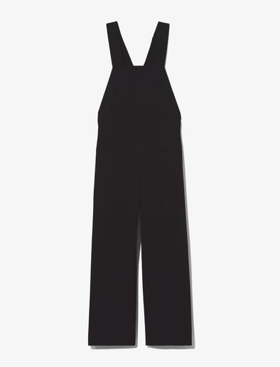 Flat image of Drapey Suiting Wide Leg Jumpsuit in black