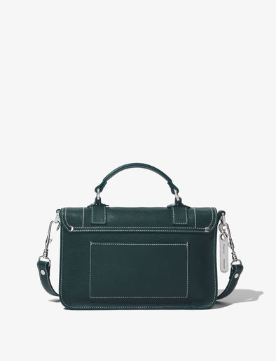 Back image of Topstitch PS1 Tiny Bag in DARK GREEN
