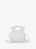 Front image of Small Bar Bag in OPTIC WHITE with handles up