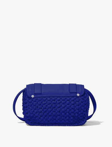 Back image of Raffia PS1 Mini Crossbody Bag in COBALT