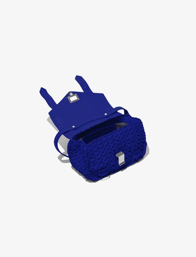 Aerial image of Raffia PS1 Mini Crossbody Bag in COBALT