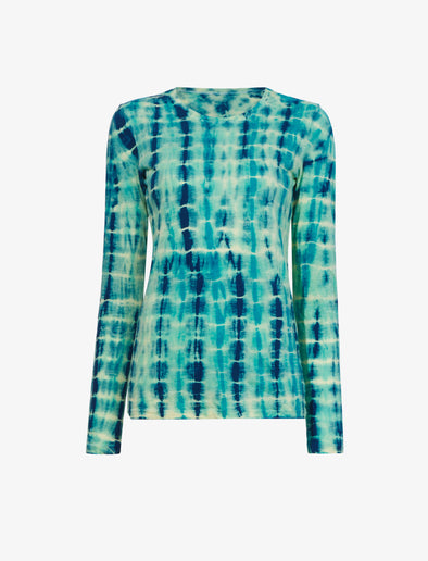 Flat image of Tie Dye T-Shirt in turquoise multi