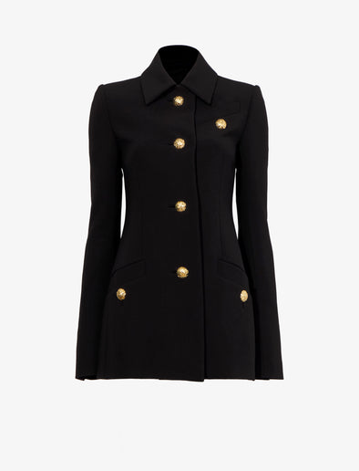 Flat image of Viscose Suiting Jacket in black