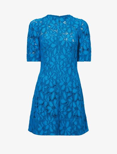 Flat image of Lace Dress in turquoise