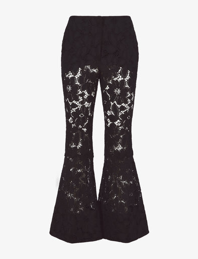 Flat image of Lace Pants in black