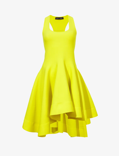 Flat image of Sculpted Knit Dress in citron