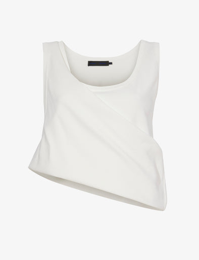 Flat image of Viscose Knit Top in white