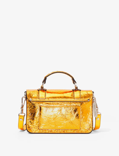 Back image of Metallic PS1 Tiny Bag in GOLD