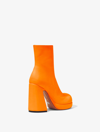 3/4 Back image of Forma Platform Boots in Orange