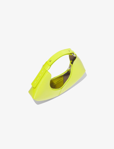 Interior image of Small Chrystie Bag in LIME