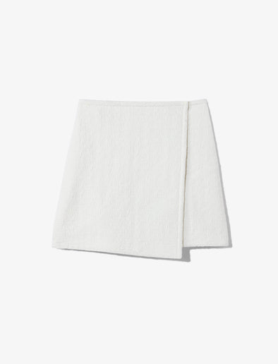 Still Life image of Tweed Wrap Skirt in OFF WHITE