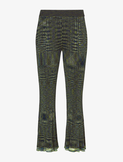 Still Life image of Space Dye Rib Knit Pant in NAVY/LIME/BLACK