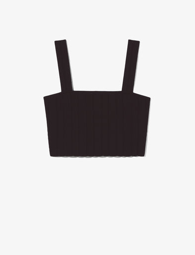 Still Life image of Pointelle Rib Bralette in BLACK