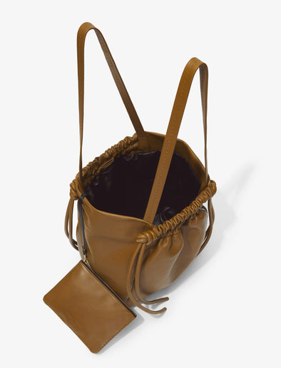 Interior image of Drawstring Tote in BARK