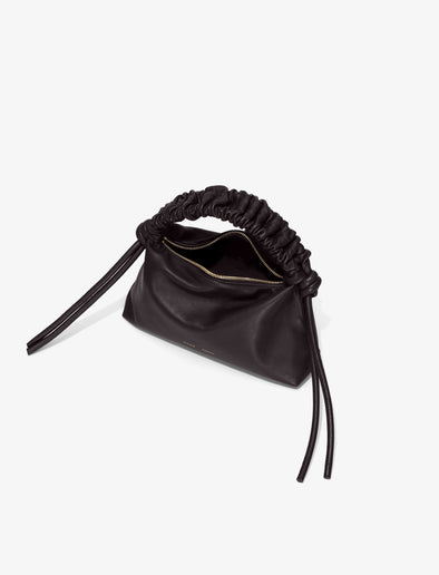 Interior image of Mini Drawstring Bag in BLACK