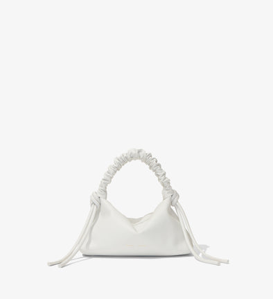 Front image of Mini Drawstring Bag in OPTIC WHITE
