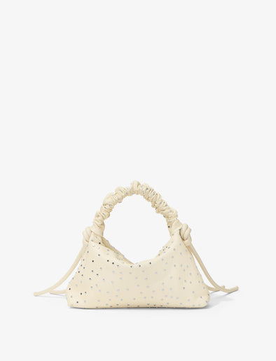 Back image of Studded Mini Drawstring Bag in ECRU