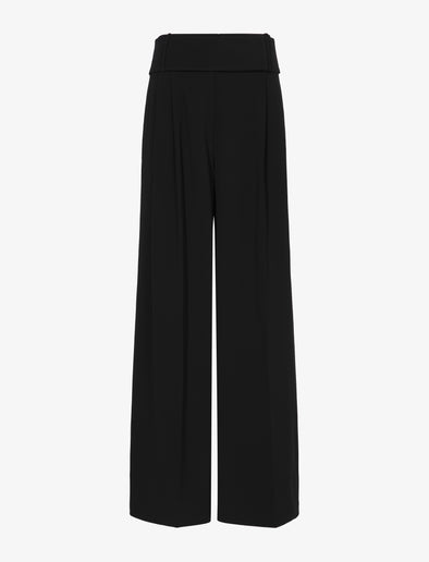 Still Life image of Matte Viscose Crepe Pants in BLACK