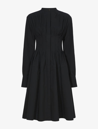 Still Life image of Eco Poplin Shirt Dress in BLACK