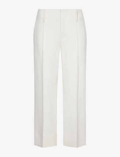 Still Life image of Bi-Stretch Crepe Cropped Pants in WHITE