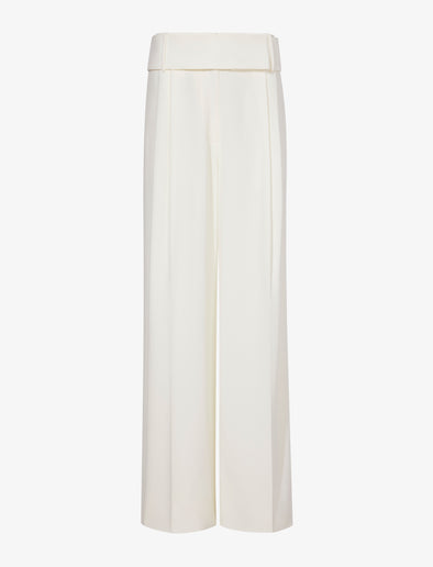 Still Life image of Matte Viscose Crepe Pants in WHITE