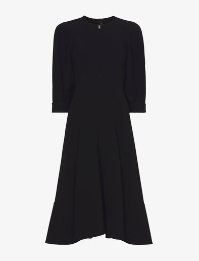 Still Life image of Matte Viscose Crepe Dress in BLACK