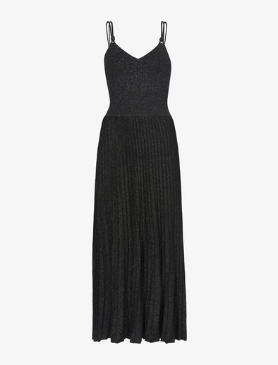 Still Life image of Metallic Knit Dress in BLACK