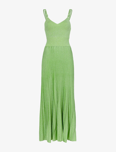 Still Life image of Metallic Knit Dress in GREEN