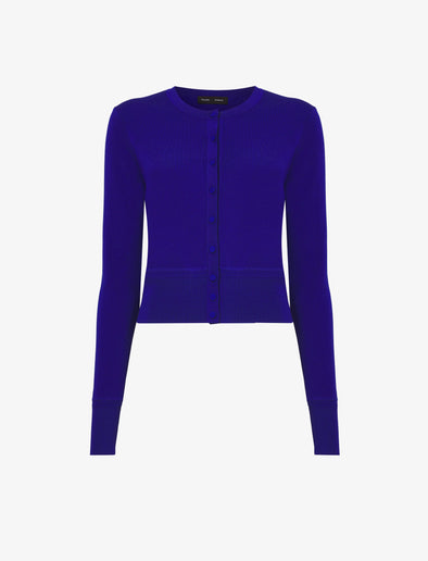Still Life image of Silk Viscose Cardigan in COBALT