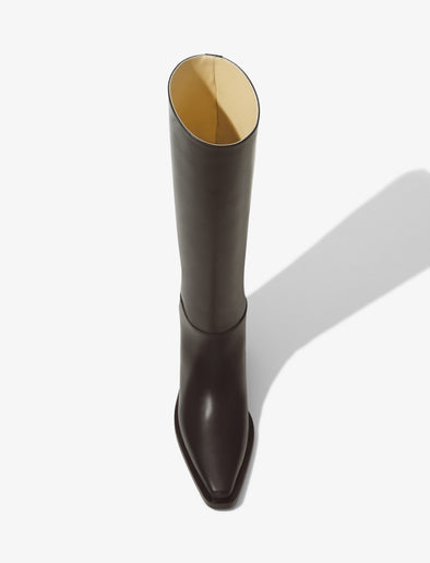 Proenza Schouler aerial image of Bronco Knee High Boots in black