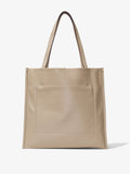 Back image of Twin Nappa Tote in CLAY