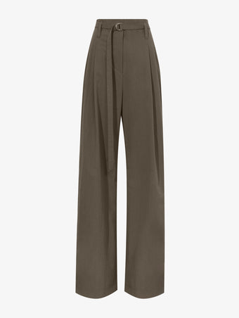 Still Life image of Techincal Suiting Wide Leg Trouser in WOOD