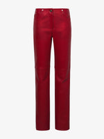 Flat image of Nappa Leather Pants in crimson