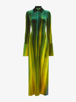 Still Life image of Ice Dyed Velvet Shirt Dress in JADE