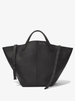 Front image of XL PS1 Tote in BLACK with strap unlatched