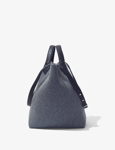 Side image of XL Chelsea Tote in Felt in slate