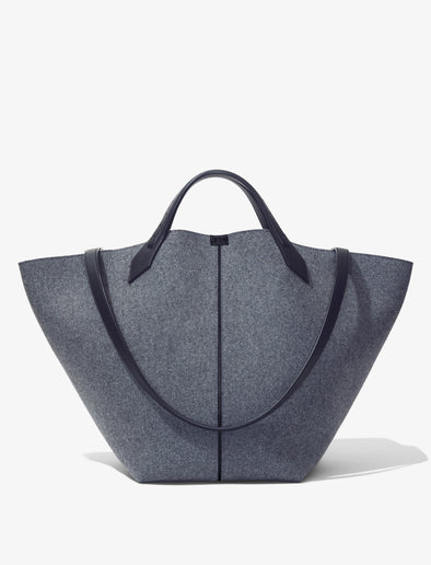 Back image of XL Chelsea Tote in Felt in slate