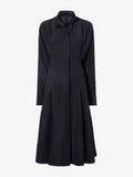 Still Life image of Crushed Matte Satin Dress in BLACK