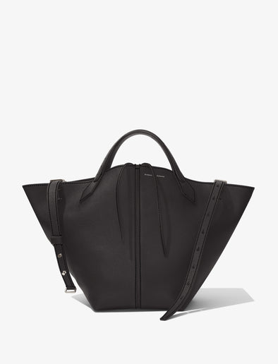 image of Large PS1 Tote in BLACK with strap undone