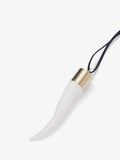 Detail image of Horn Necklace in WHITE/GOLD