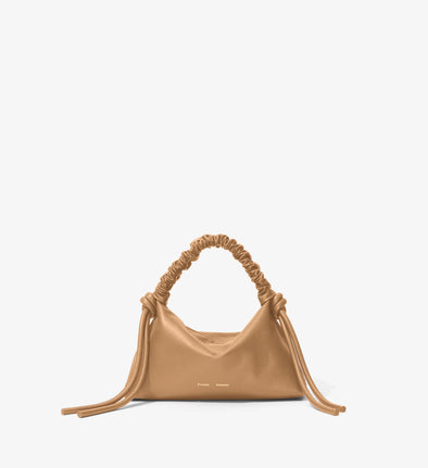 Front image of Mini Drawstring Bag in SAND