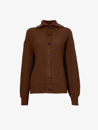 Still Life image of Reversible Cotton Cashmere Sweater in ESPRESSO