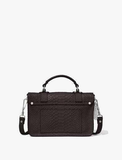 Back image of Carved Python PS1 Tiny Bag in BLACK
