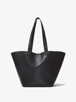 Front image of Large Bedford Tote in BLACK with coin purse removed