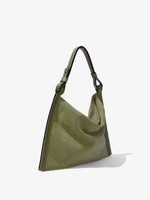 Side image of Minetta Bag In Suede in bamboo